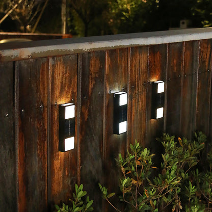 Solar LED Waterproof Patio Fence Wall Sconce Lamp
