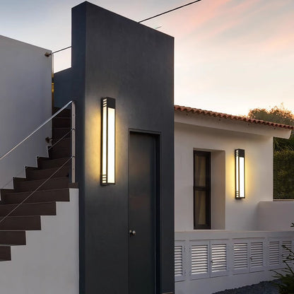 Simplicity Acrylic Column LED Waterproof Wall Sconce Lamp