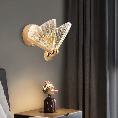 Creative Zinc Alloy Acrylic Butterfly LED Wall Sconce Lamp