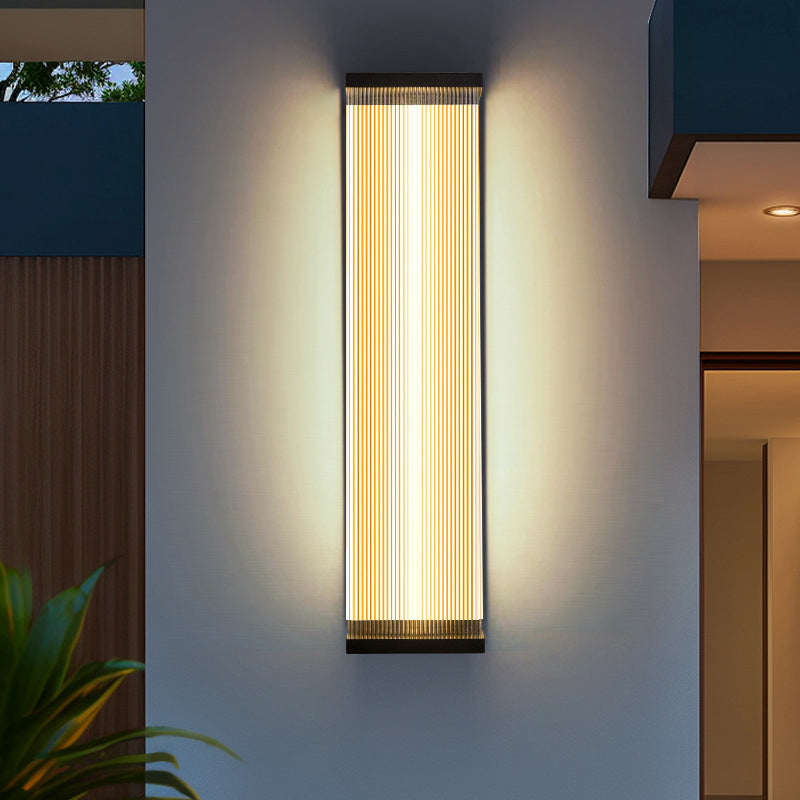 Waterproof Steel Acrylic LED Outdoor Wall Sconce Lamp