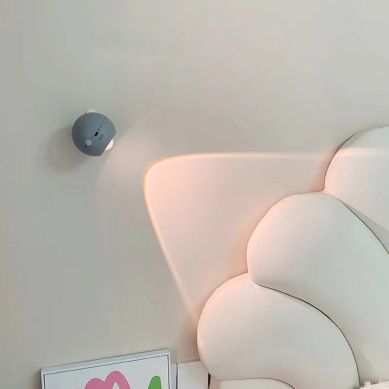 Modern Minimalist Orb USB ABS LED Wall Sconce Lamp