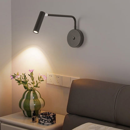 Cylindrical Rotatable Iron Aluminum LED Wall Sconce Lamp