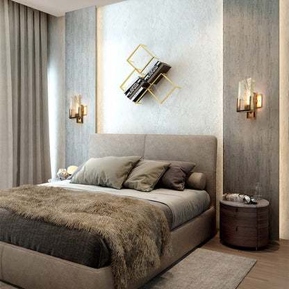 Creative Crystal Ice Cube Design 1-Light Wall Sconce Lamp