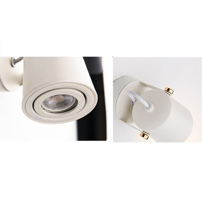 Minimalist Rotatable Cylinder Iron 1-Light Wall Sconce Lamp