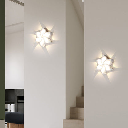 Simplicity Pinwheel Acrylic Shade LED Wall Sconce Lamp