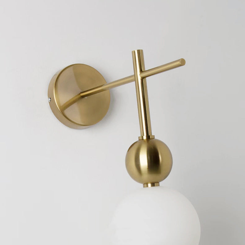 Round Ball String Aluminum Plastic LED Wall Sconce Lamp