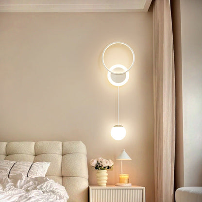 Simplicity Iron Acrylic Round Ball LED Wall Sconce Lamp
