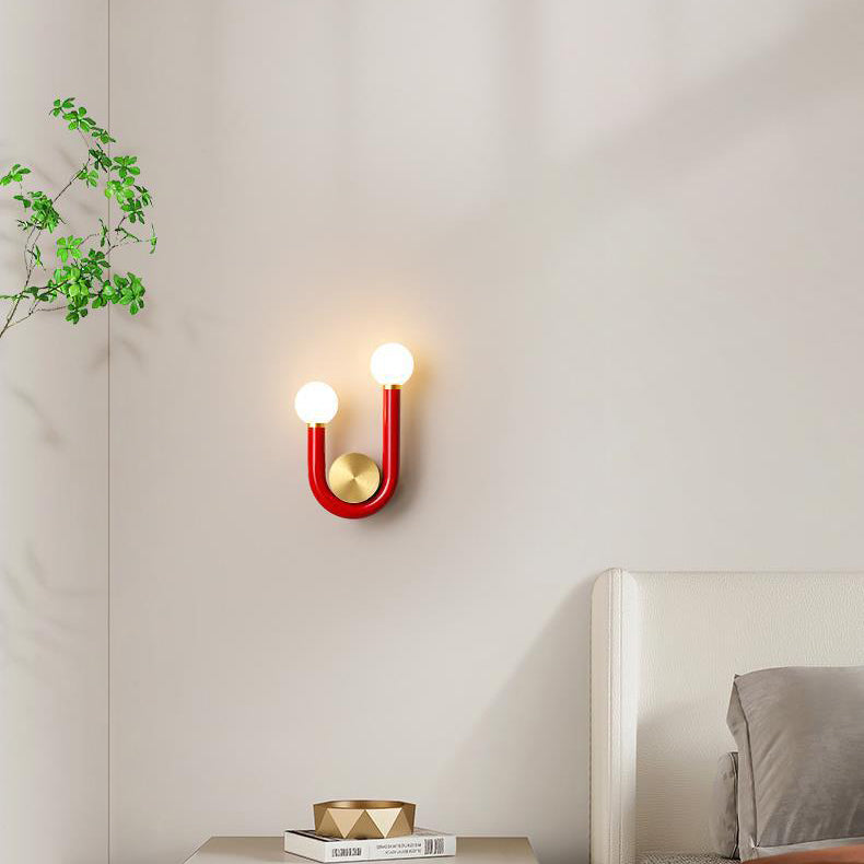 U-Shape Iron Aluminium Acrylic LED Wall Sconce Lamp