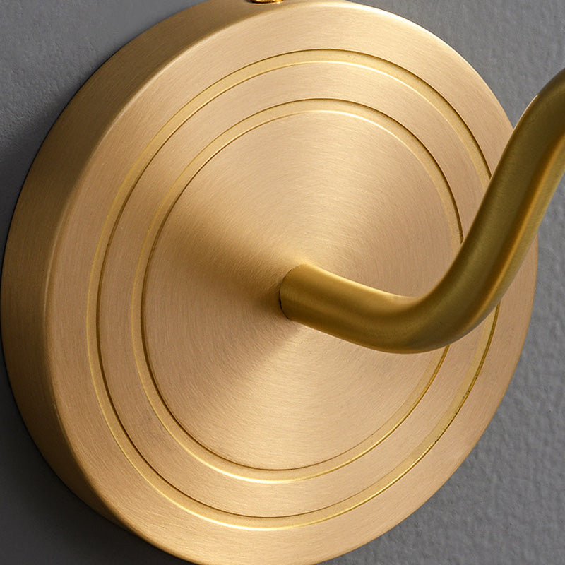 Full Copper Semicircle Shade 1-Light Wall Sconce Lamp