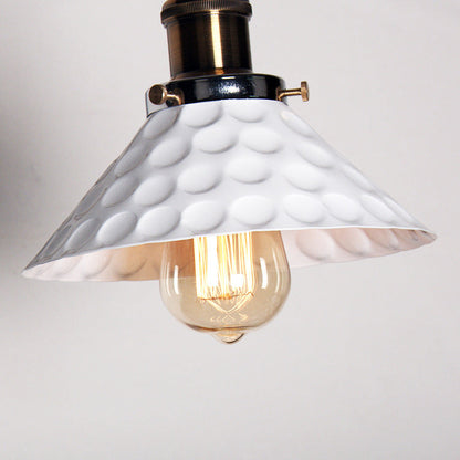 Industrial White Barn Foldable 1-Light Wall Sconce Lamp