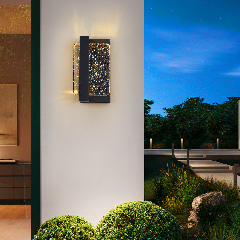 Waterproof Iron Crystal LED Outdoor Wall Sconce Lamp
