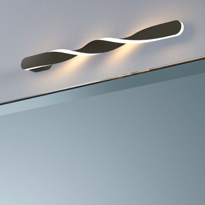 Spiral Long Aluminum Silicone LED Wall Sconce Lamp