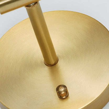 Luxury Brass Ring Frame Glass 1-Light Wall Sconce Lamp