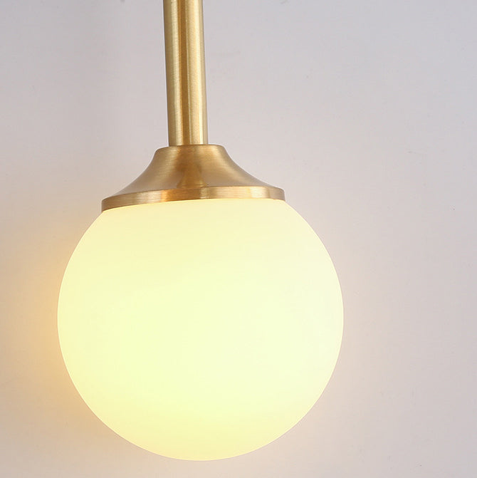 Simplicity Ring Copper Glass 1-Light Wall Sconce Lamp