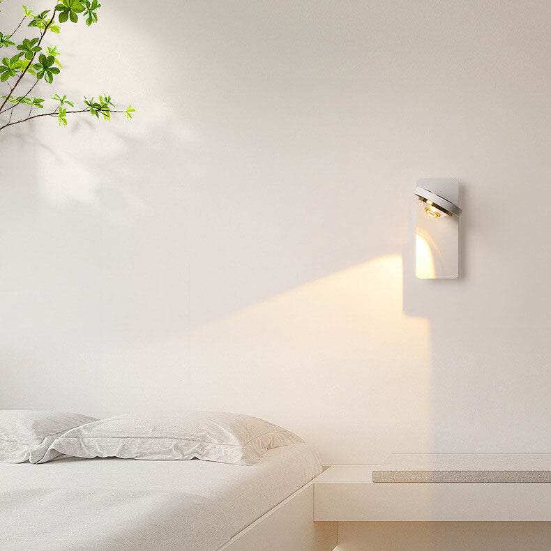 Aluminum Geometric Square Round Iron LED Wall Sconce Lamp