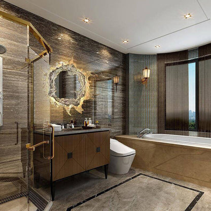 Stainless Acrylic Water Splash Decor LED Wall Sconce Lamp
