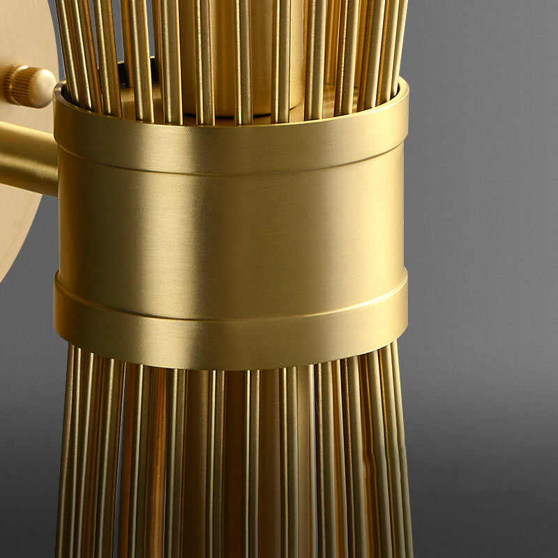 Luxury Copper Branch Column 1/2 Light Wall Sconce Lamp