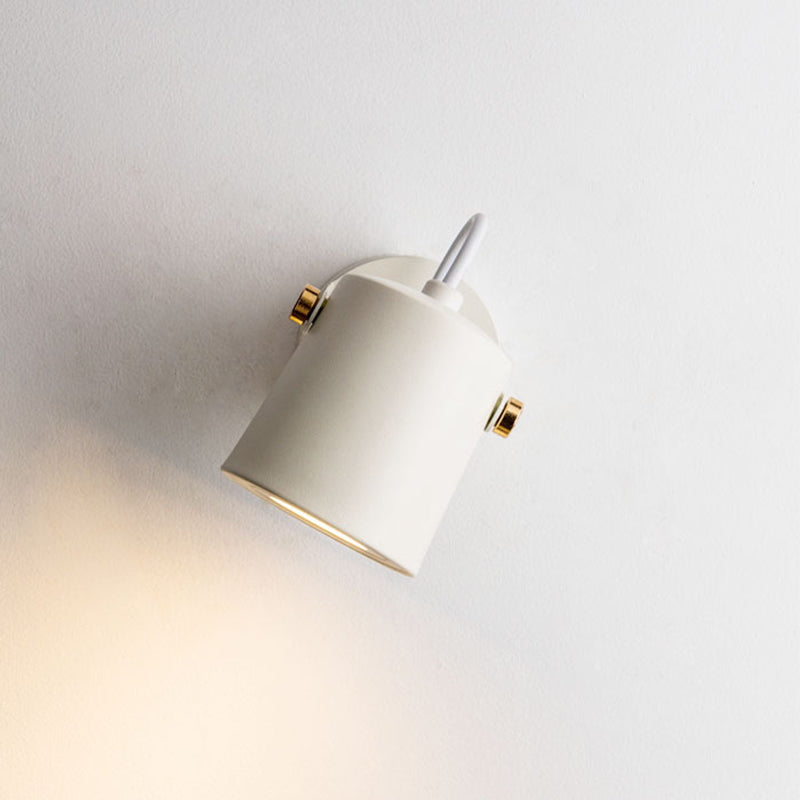 Minimalist Rotatable Cylinder Iron 1-Light Wall Sconce Lamp