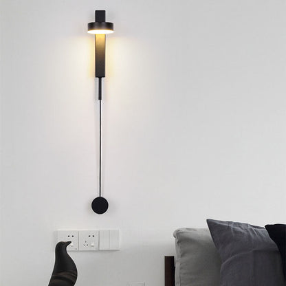 Hardware Acrylic Rotatable Round Shade LED Wall Sconce Lamp