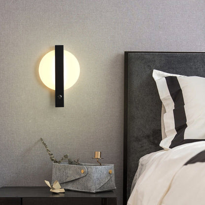 Round Rectangle Iron Aluminum Acrylic LED Wall Sconce Lamp