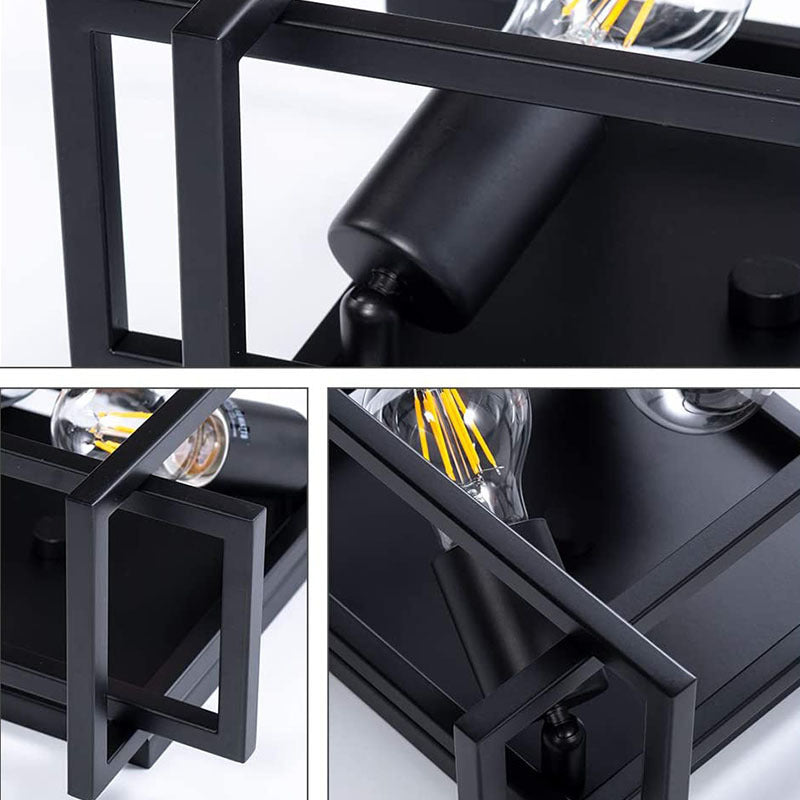 Contemporary 2-Light Iron Ceiling Light