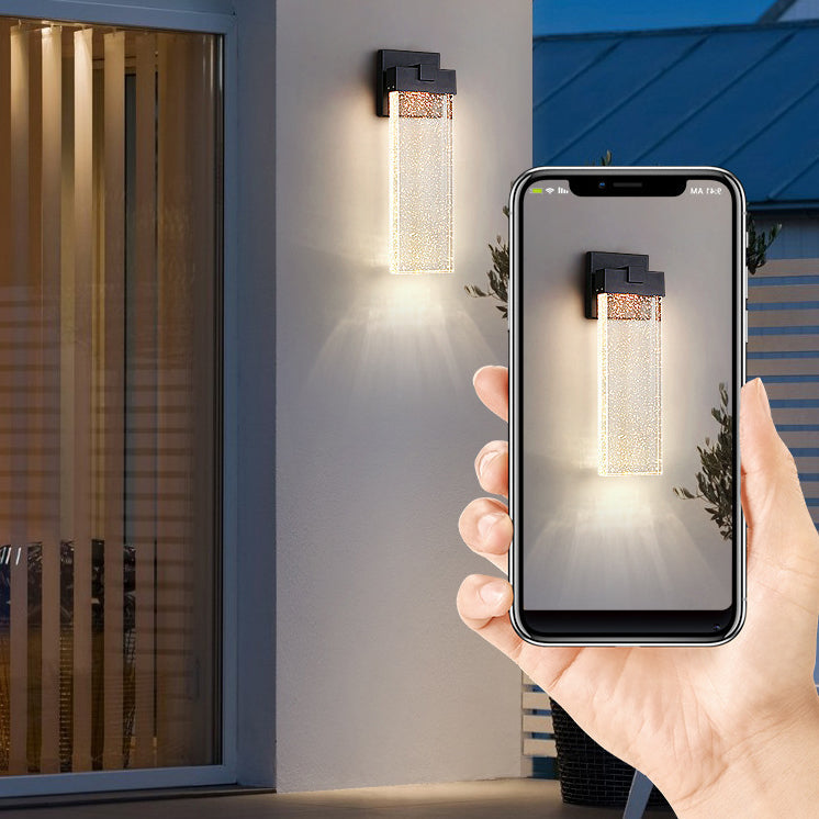 Simplicity Crystal Rectangular LED Wall Sconce Lamp