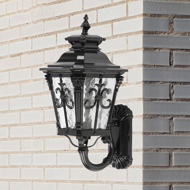 Europe Glass Outdoor Indoor 1-Light Wall Sconce Lamp