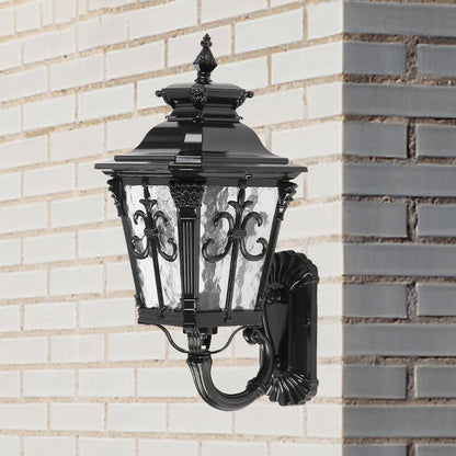 Europe Glass Outdoor Indoor 1-Light Wall Sconce Lamp