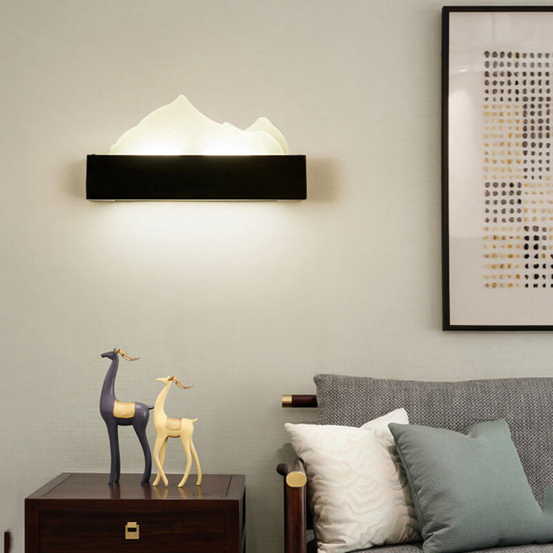 Acrylic Chinese Iceberg Design LED Wall Sconce Lamp