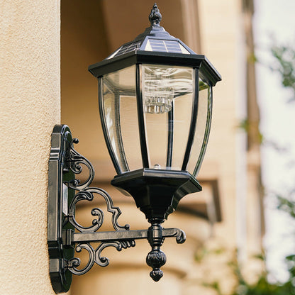 Aluminum Glass LED Solar Waterproof Wall Sconce Lamp