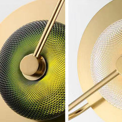 Contemporary Nordic Round Iron Glass LED Wall Sconce Lamp