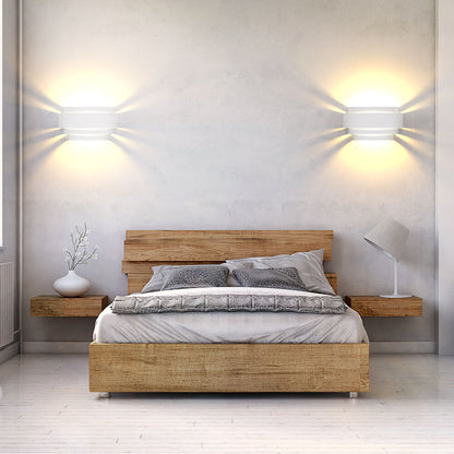 European Solid Color Half-circle Iron LED Wall Sconce Lamp