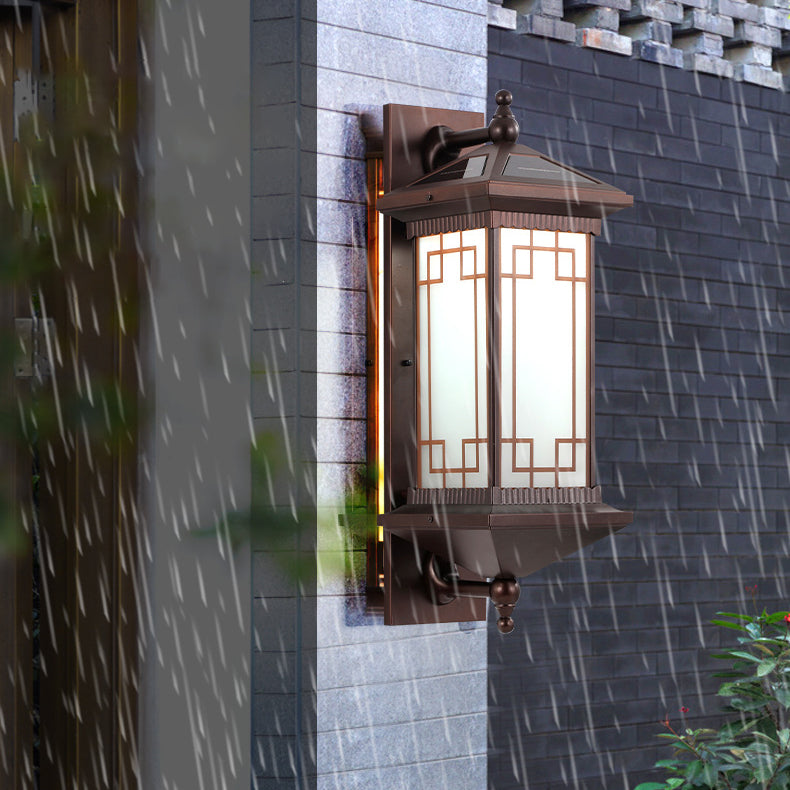 Chinese Knot Pattern LED Waterproof Solar Wall Sconce Lamp