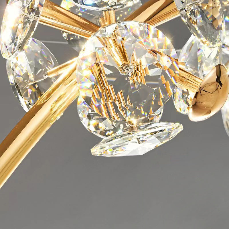 Luxury Hardware Crystal Ball LED Wall Sconce Lamp