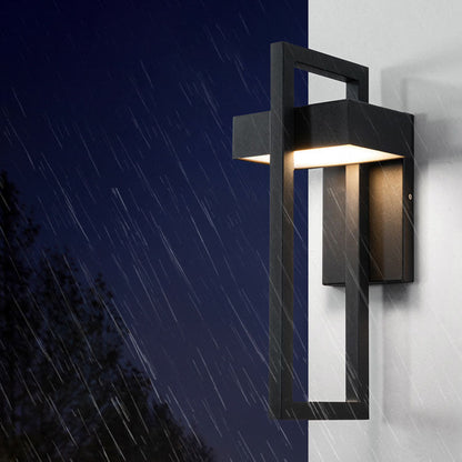 Minimalist Rectangular Stainless Steel LED Wall Sconce Lamp