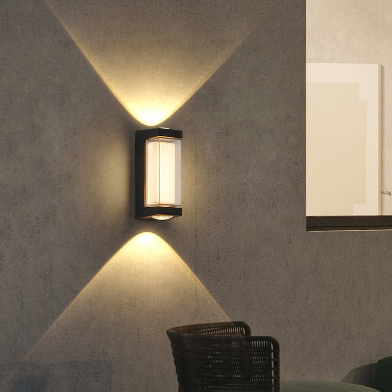 Simplicity Down Luminous LED Waterproof Wall Sconce Lamp