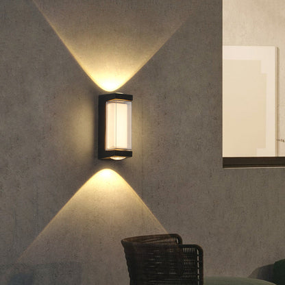 Simplicity Down Luminous LED Waterproof Wall Sconce Lamp