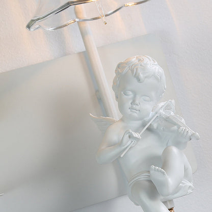 Creative Angel Petal Resin Glass 1/2 Light Wall Sconce Lamp