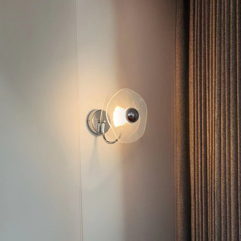 Nordic Acrylic Flower Shade Hardware LED Wall Sconce Lamp
