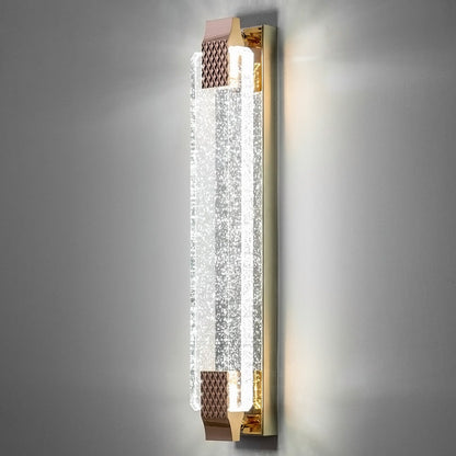 Dazzling Crystal Shade Stainless Steel LED Wall Sconce Lamp