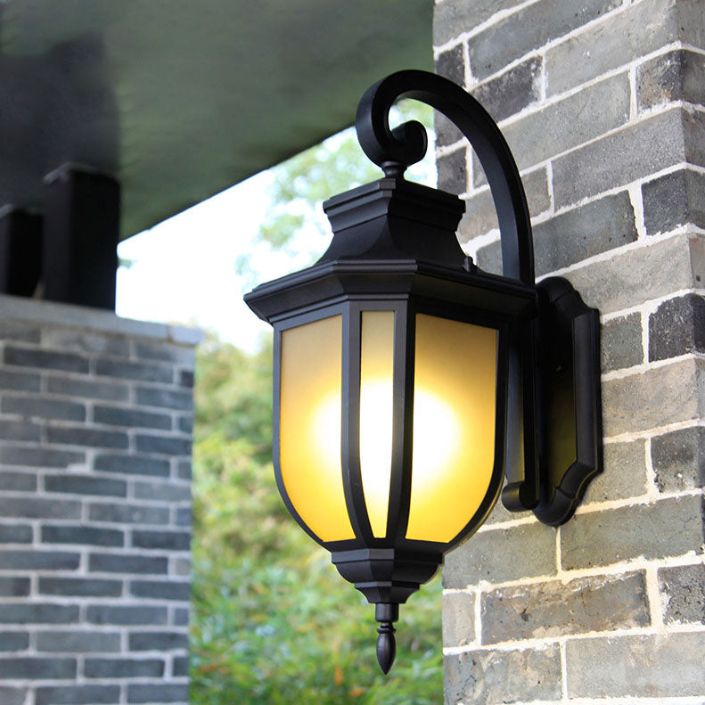 Aluminum Alloy Square Outdoor 1-Light Wall Sconce Lamp