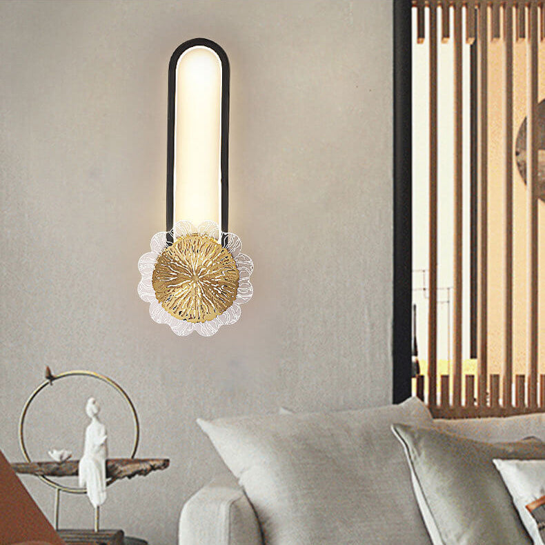 Full Copper Minimalist Ring Design LED Wall Sconce Lamp