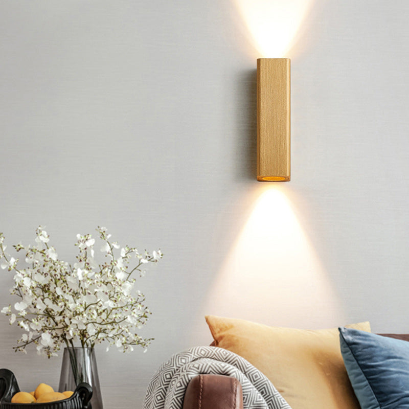 Modern Minimalist Rectangular Aluminum LED Wall Sconce Lamp