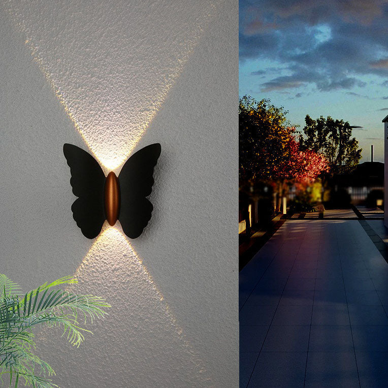 Waterproof Butterfly Aluminium LED Outdoor Wall Sconce Lamp