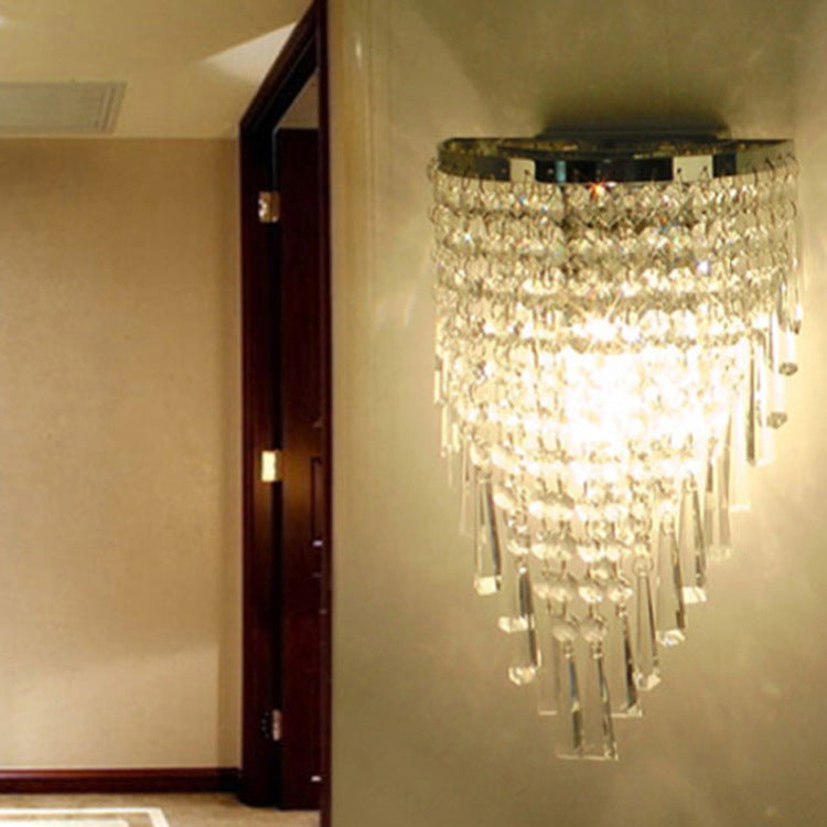 Modern Luxury Crystal Tassel 2-Light Wall Sconce Lamp