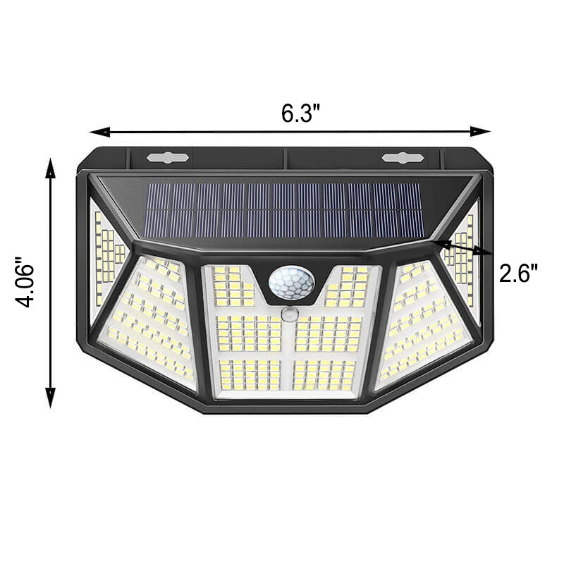 Solar Trapezoid Outdoor Waterproof Wall Sconce Lamp