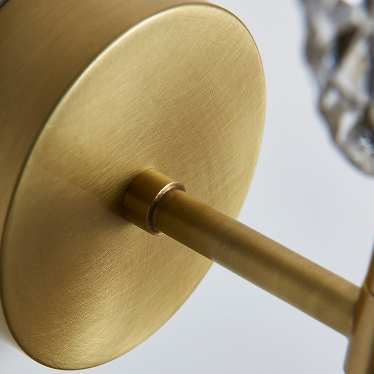 Oval Copper Acrylic Zinc Alloy LED Wall Sconce Lamp