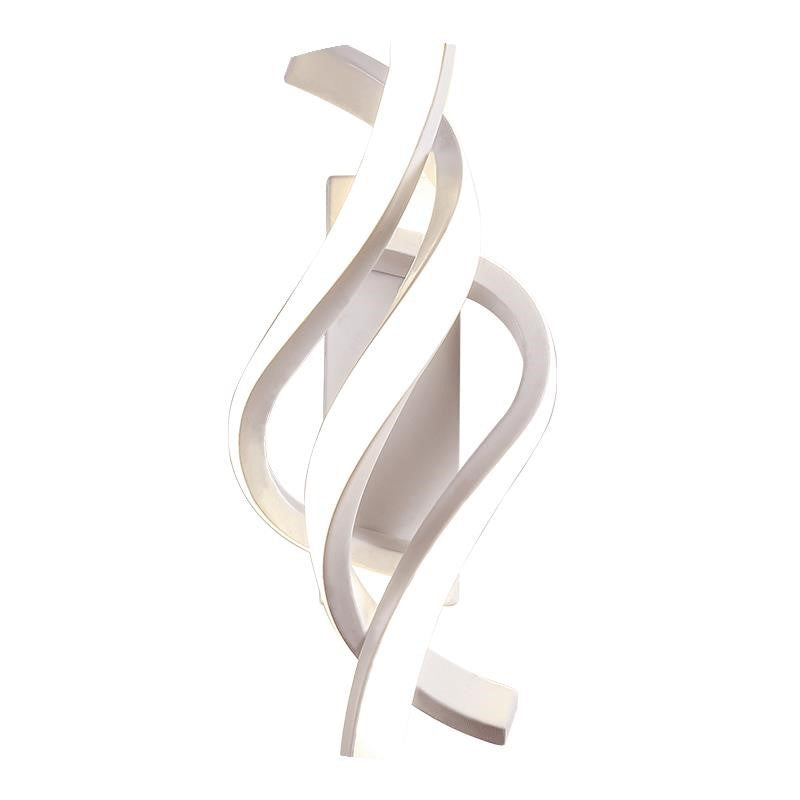 Creative Aluminum Spiral Strip Design LED Wall Sconce Lamp