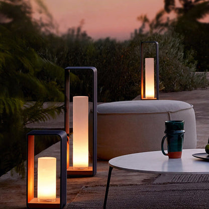 Modern Square Stainless LED Outdoor Lawn Landscape Light