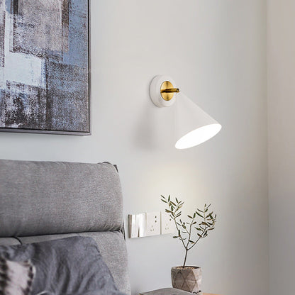 Minimalist Solid Color Rotatable 1-Light Wall Sconce Lamp